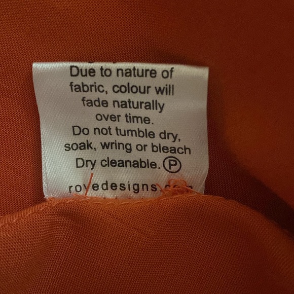 ROVE Byron Bay UDAIPUR Dress - Orange / Coral Ecovero Size S Long Maxi NWT - Picture 15 of 16